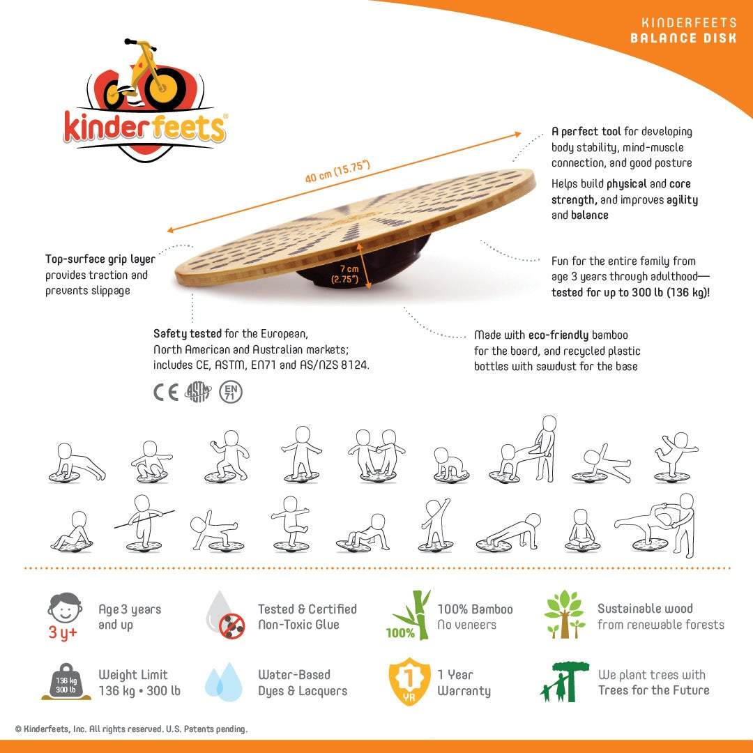 Kinderfeets Bamboo Balance Disk
