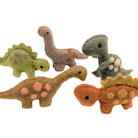 Papoose Toys - Dinosaurs Natural (5 Piece Set)