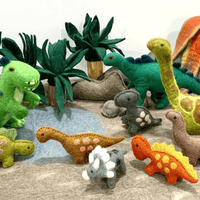 Papoose Toys - Dinosaurs Natural (5 Piece Set)