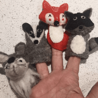 Papoose Toys - Woodland Finger Puppets (4 Piece Set)