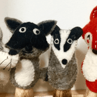 Papoose Toys - Woodland Finger Puppets (4 Piece Set)