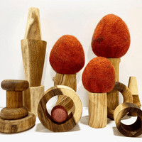 Papoose Toys - Earth Autumn Trees (3 Piece Set)