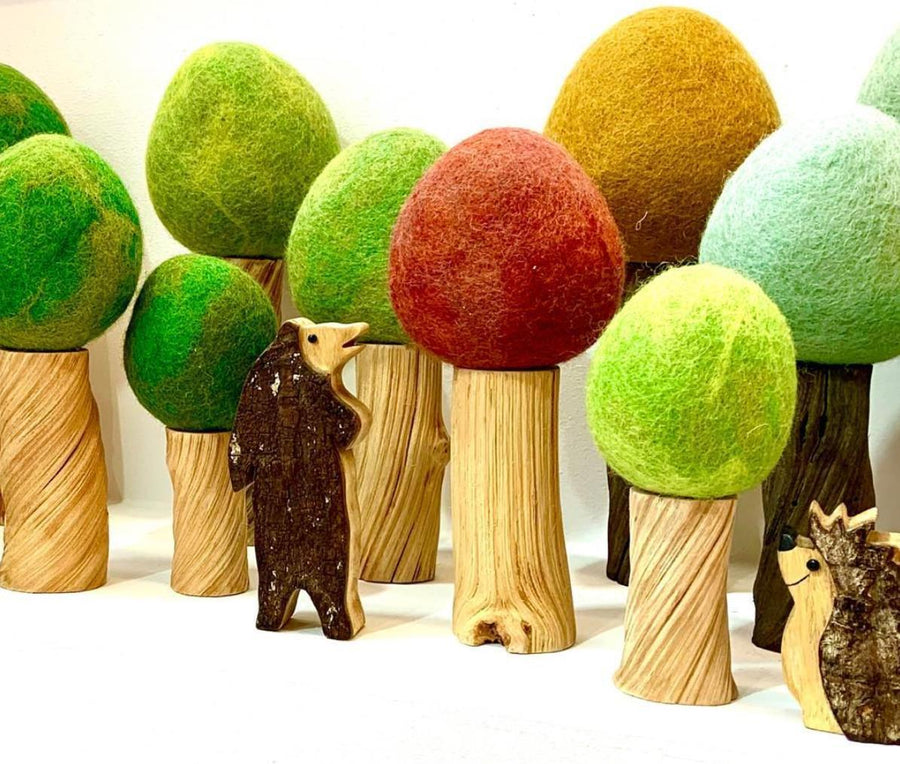Papoose Toys - Autumn Trees (3 Piece Set)
