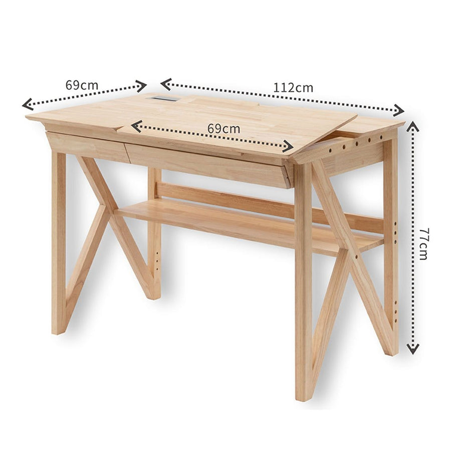 My Duckling Solid Wood Study Desk With Easel