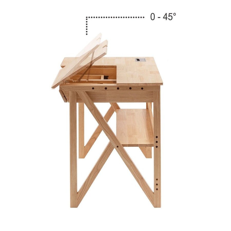 My Duckling Solid Wood Study Desk With Easel