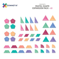 Connetix Tiles Pastel Shape Expansion Pack 48 Piece