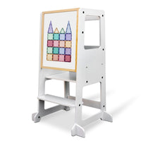 My Duckling Adjustable Learning Tower 2 in 1 –White