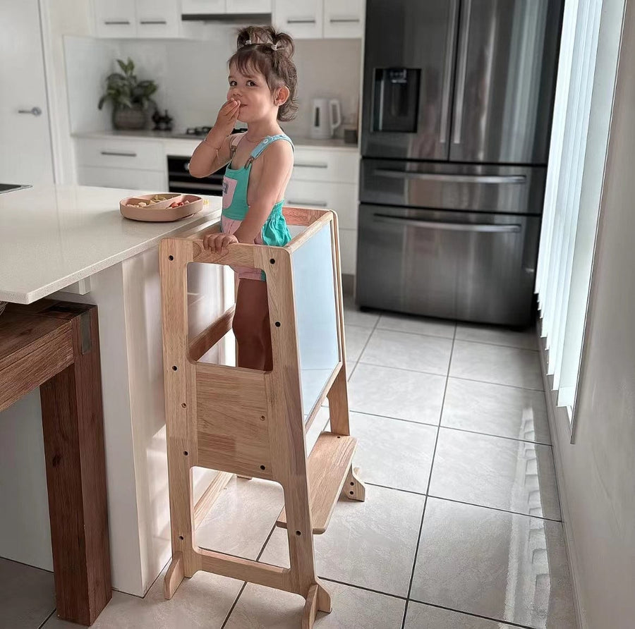 My Duckling Solid Wood Adjustable Learning Tower 2in1 - Deluxe (Late July Pre-Order)
