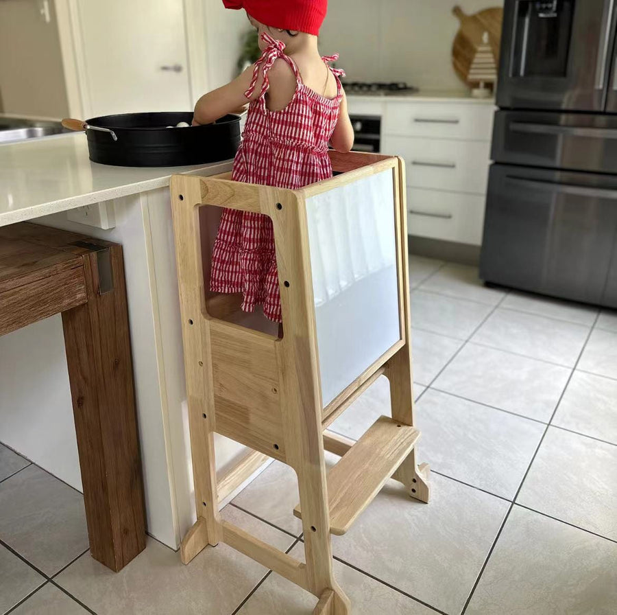 My Duckling Solid Wood Adjustable Learning Tower 2in1 - Deluxe (Late July Pre-Order)