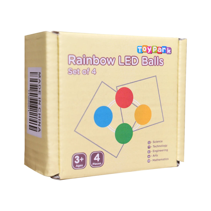 Toypark Rainbow LED Balls Set of 4