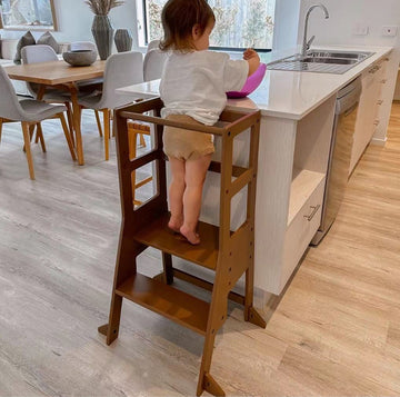 My Duckling Adjustable Learning Tower with Stool –Walnut