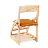 My Duckling Montessori Kids Height Adjustable Dining Chair - Orange