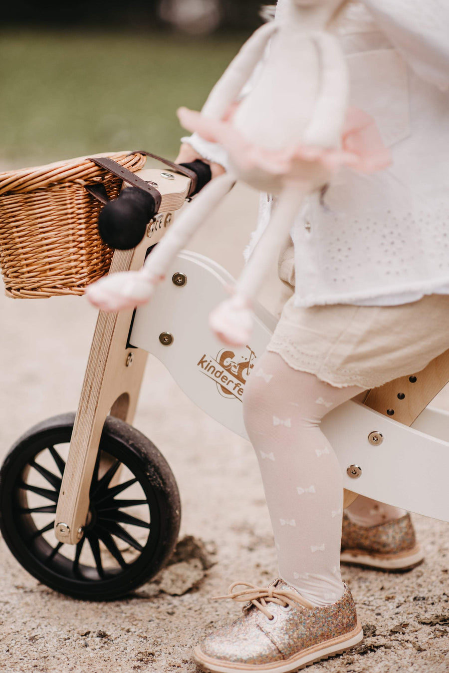 Kinderfeets 2-In-1 Tiny Tot Plus Tricycle & Balance Bike - White