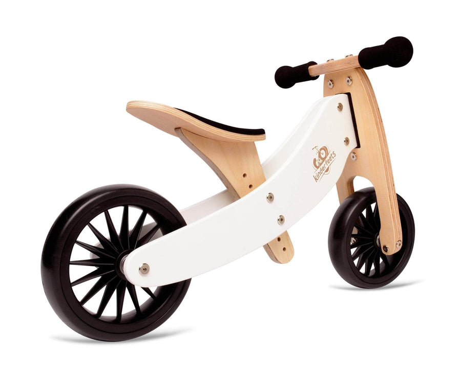 Kinderfeets 2-In-1 Tiny Tot Plus Tricycle & Balance Bike - White