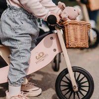 Kinderfeets 2-IN-1 Tiny Tot Plus Tricycle & Balance Bike-Rose