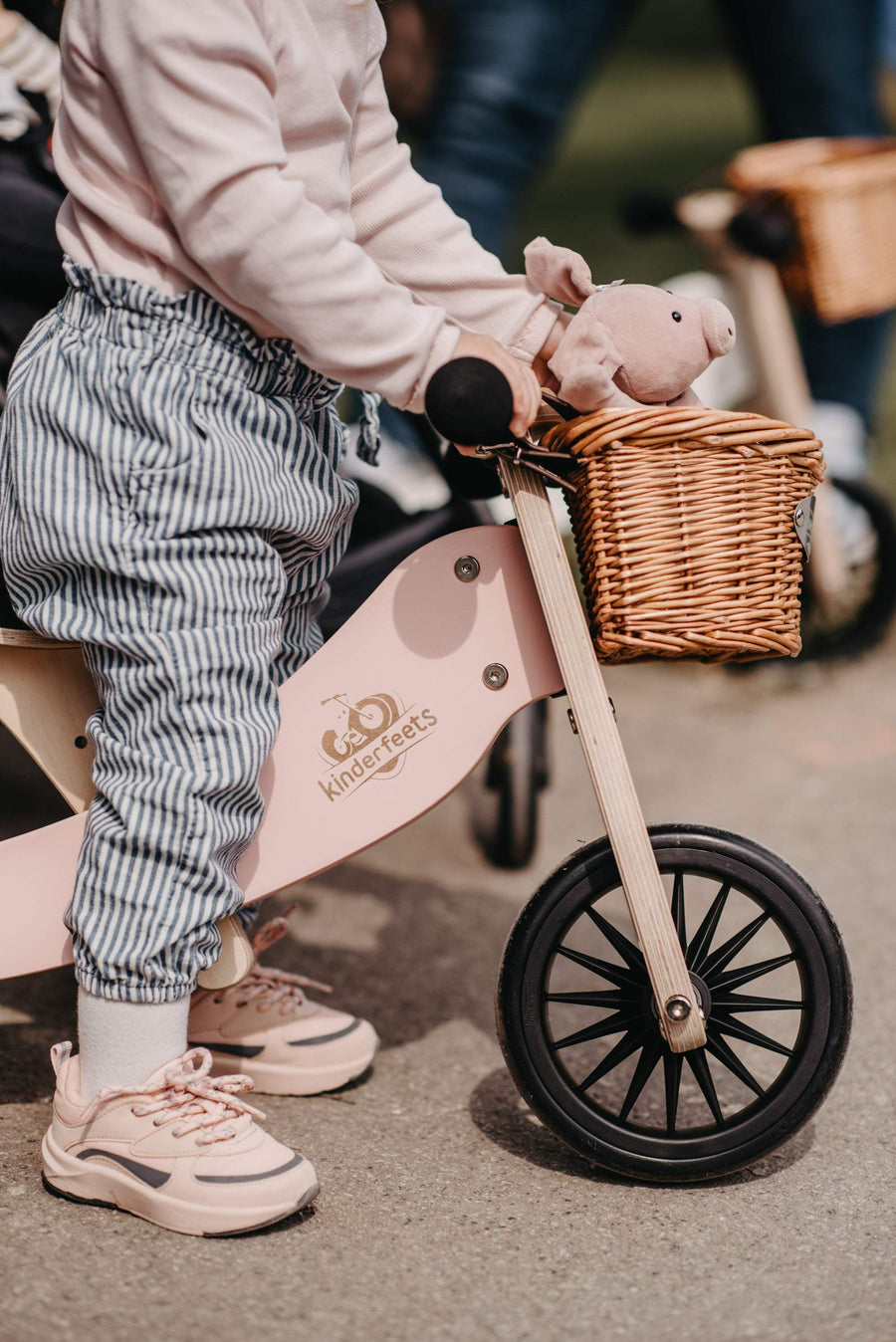 Kinderfeets 2-IN-1 Tiny Tot Plus Tricycle & Balance Bike-Rose