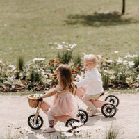Kinderfeets 2-IN-1 Tiny Tot Plus Tricycle & Balance Bike-Rose