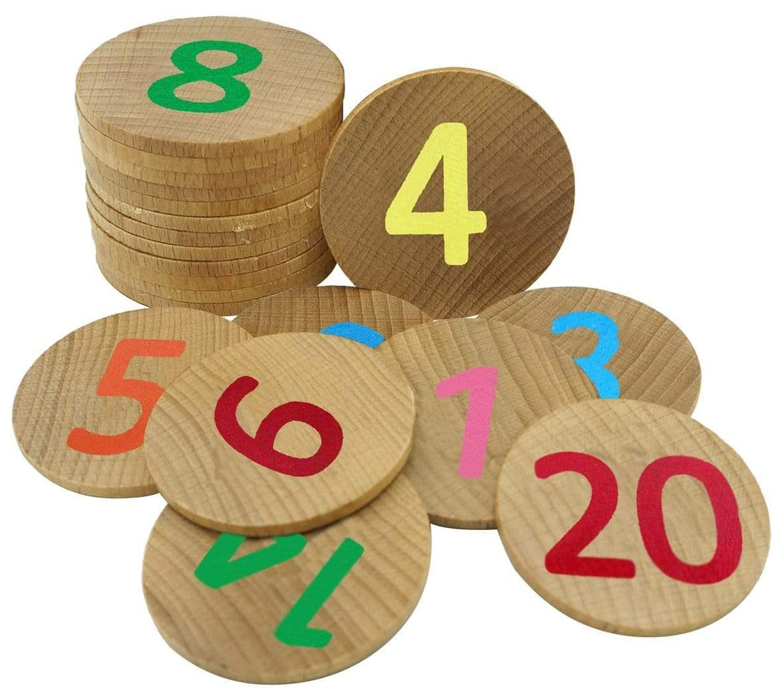 Freckled Frog Numbers 1-20 Wooden Matching Pairs