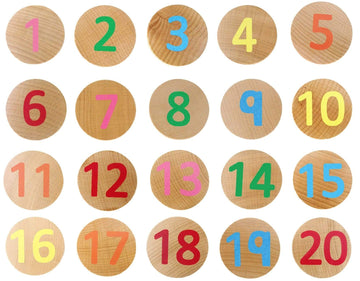 Freckled Frog Numbers 1-20 Wooden Matching Pairs