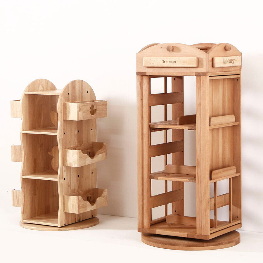 My Duckling Rotating Solid Wood Bookcase - London
