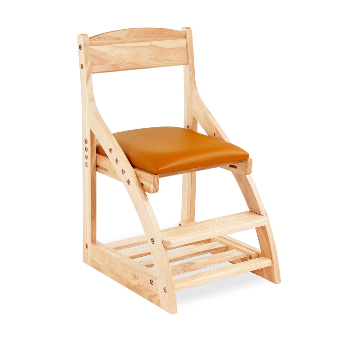 My Duckling Montessori Kids Height Adjustable Dining Chair - Orange
