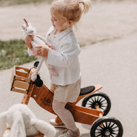 Kinderfeets 2-In-1 Tiny Tot Plus Tricycle & Balance Bike Bamboo