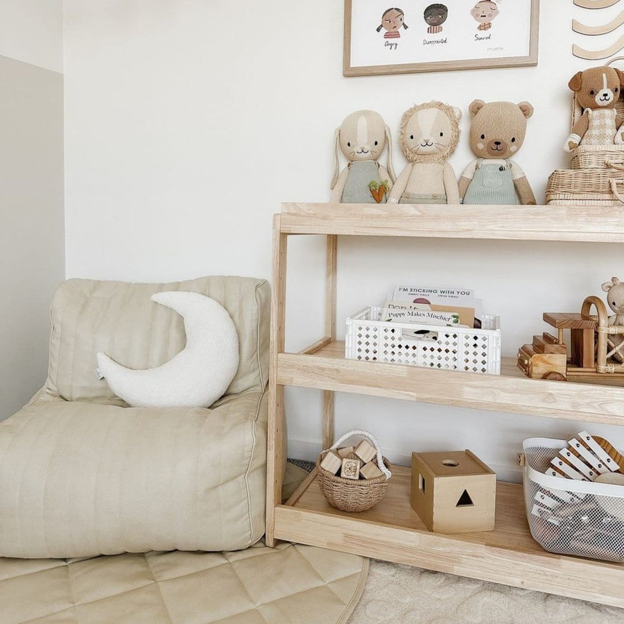 My Duckling Adjustable Solid Wood 3 Layer Storage Shelf