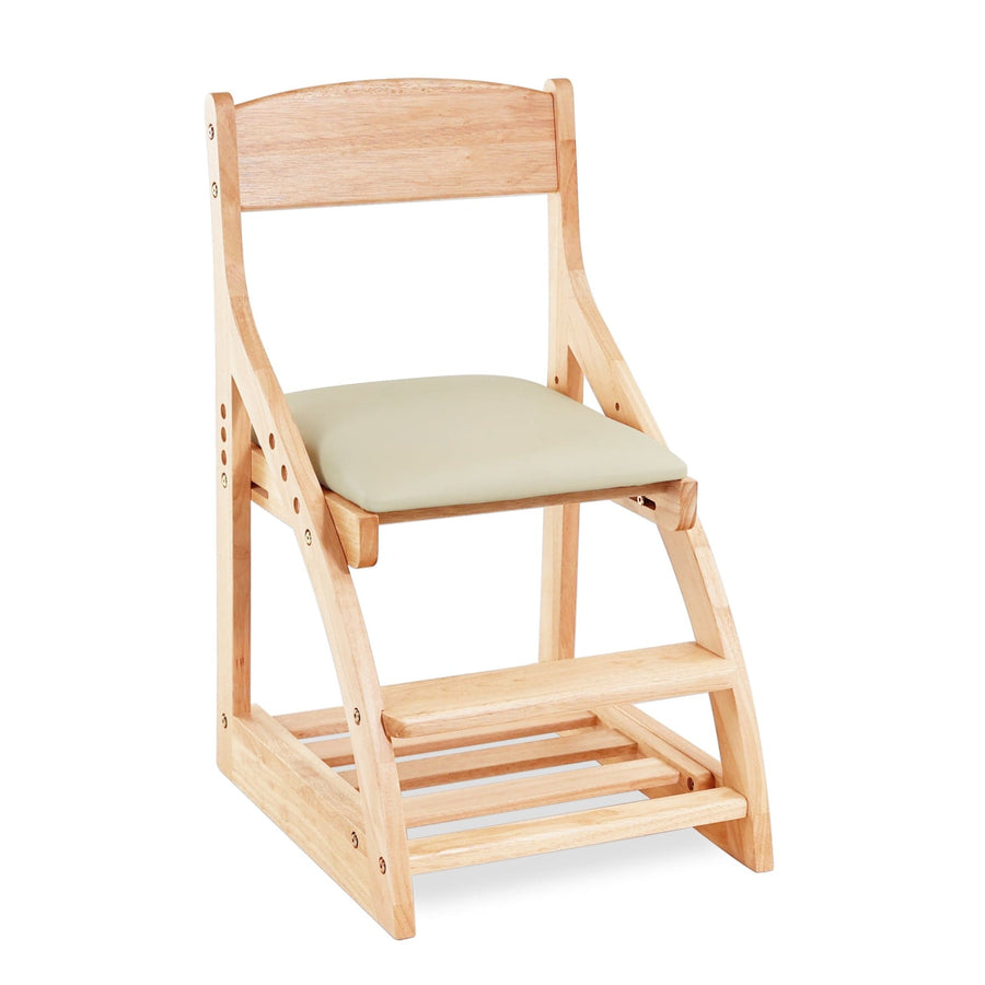 My Duckling Montessori Kids Height Adjustable Dining Chair - Off White