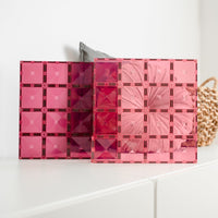 Connetix Tiles 2 Piece Base Plate Pack Pink & Berry