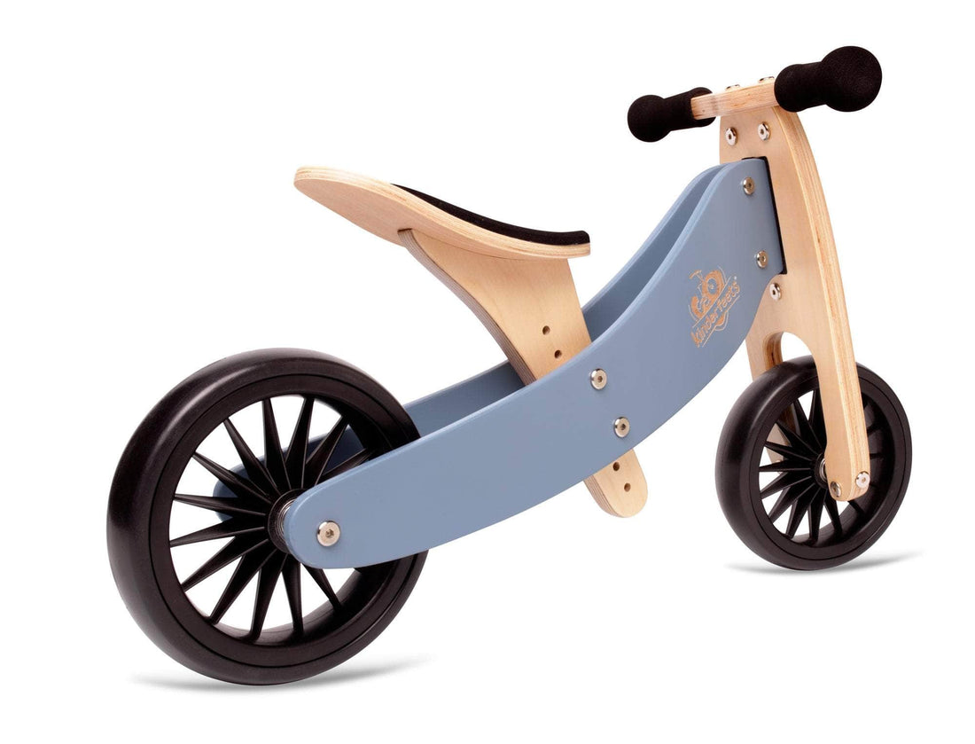 Kinderfeets 2-In-1 Tiny Tot Plus Tricycle/ Balance Bike - Slate Blue