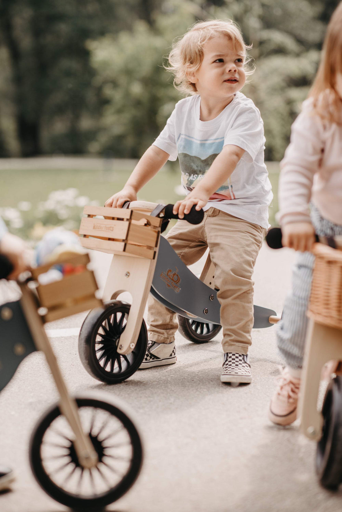 Kinderfeets 2-In-1 Tiny Tot Plus Tricycle/ Balance Bike - Slate Blue