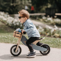 Kinderfeets 2-In-1 Tiny Tot Plus Tricycle/ Balance Bike - Slate Blue