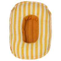 Maileg Rubber Boat Small Mouse Yellow Stripe