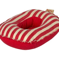 Maileg Rubber Boat Small Mouse Red Stripe