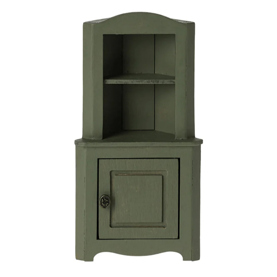 Maileg Corner Cabinet Mouse dark green