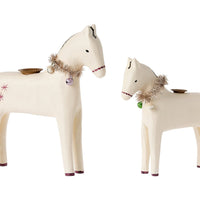 Maileg Wooden Horse Candle Holder Small New