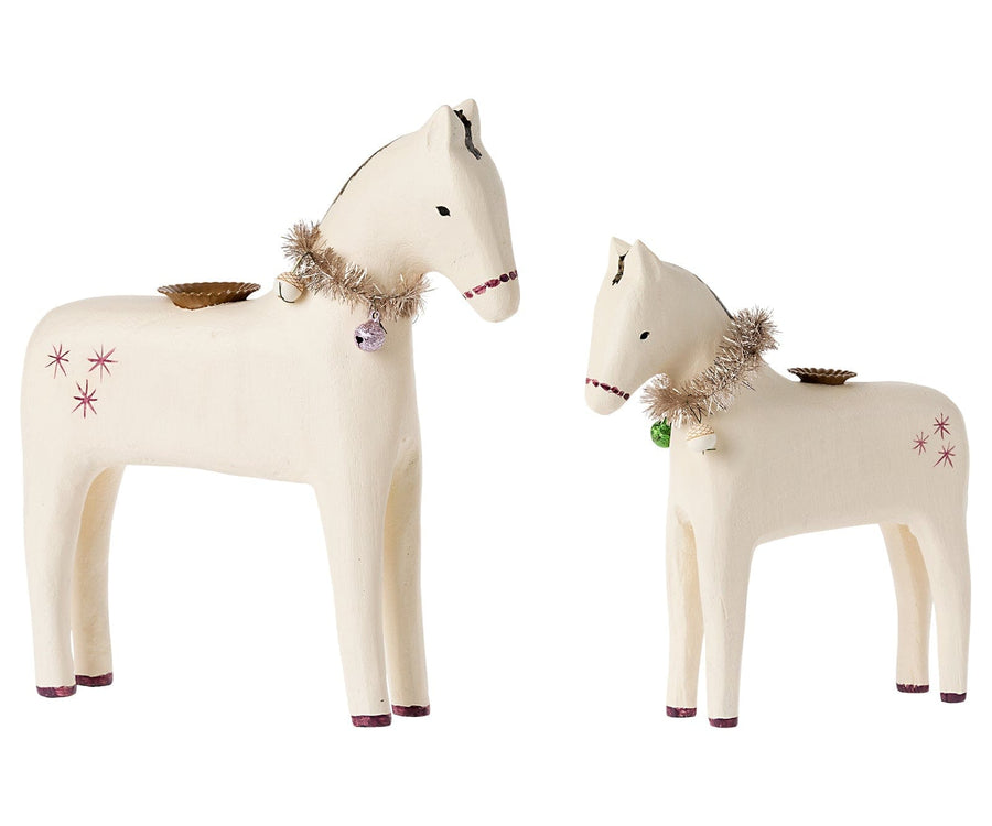 Maileg Wooden Horse Candle Holder Small New