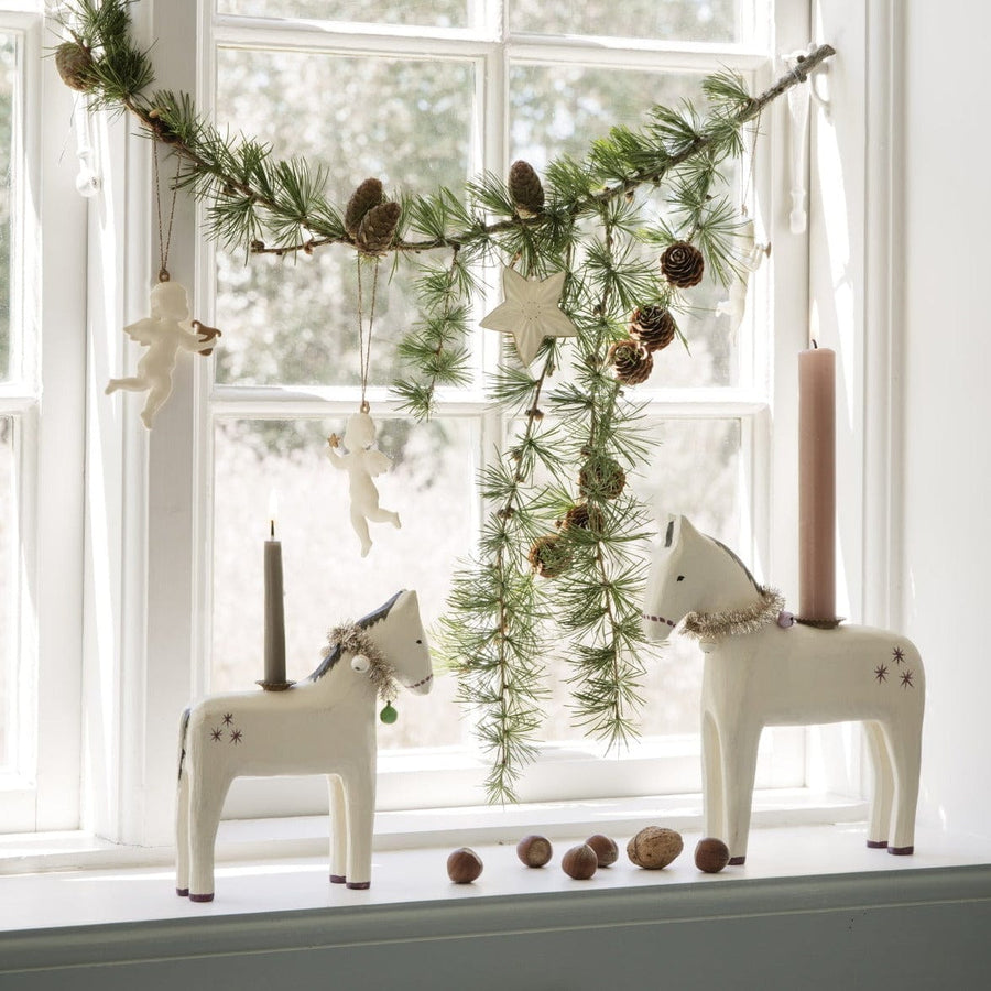Maileg Wooden Horse Candle Holder Small New