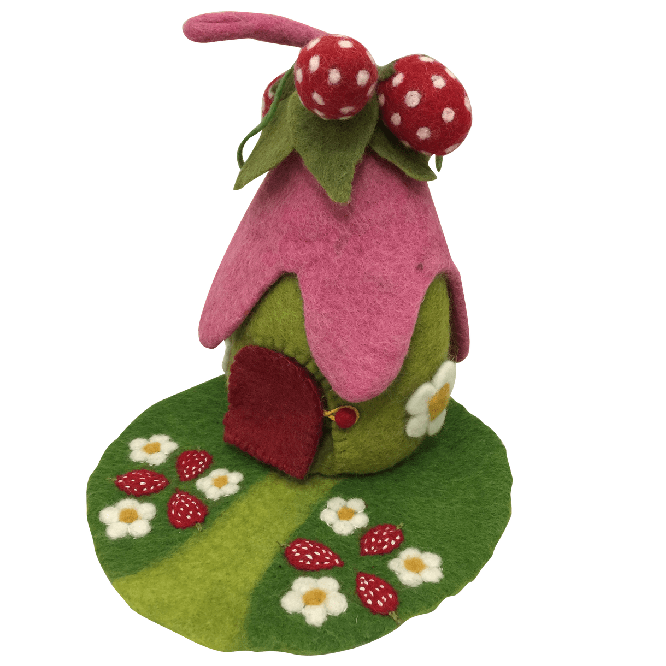 Papoose Toys Strawberry House + Mat