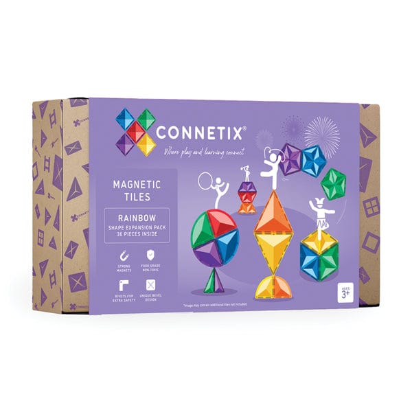Connetix Tiles Rainbow Shape Expansion Pack 36 Piece