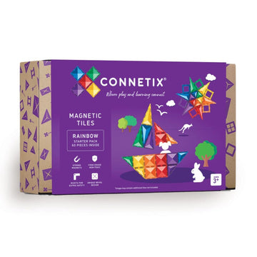 Connetix Tiles Rainbow Starter Pack 60 Piece