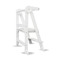 My Duckling Deluxe Folding Adjustable Learning Tower - White