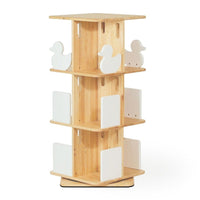 My Duckling Montessori Rotating Bookcase - Natural/White