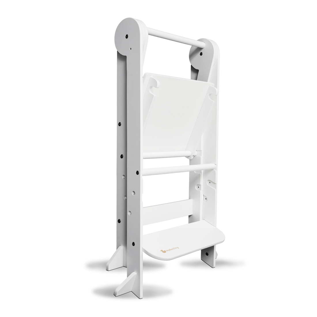 My Duckling Deluxe Folding Adjustable Learning Tower - White