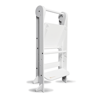 My Duckling Deluxe Folding Adjustable Learning Tower - White