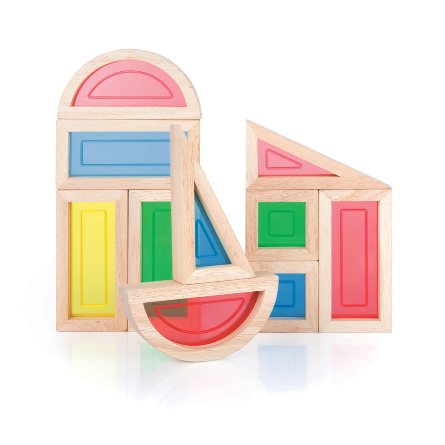 Guidecraft Rainbow Blocks 10 Pc Set