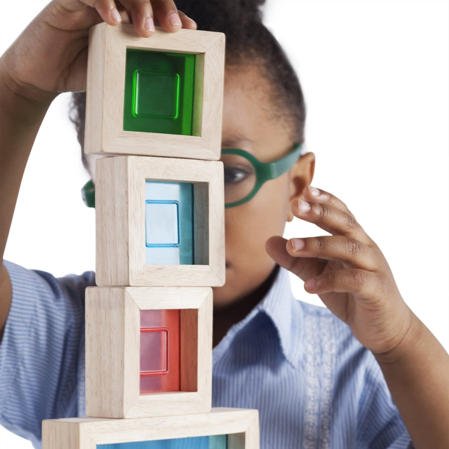 Guidecraft Rainbow Blocks 10 Pc Set