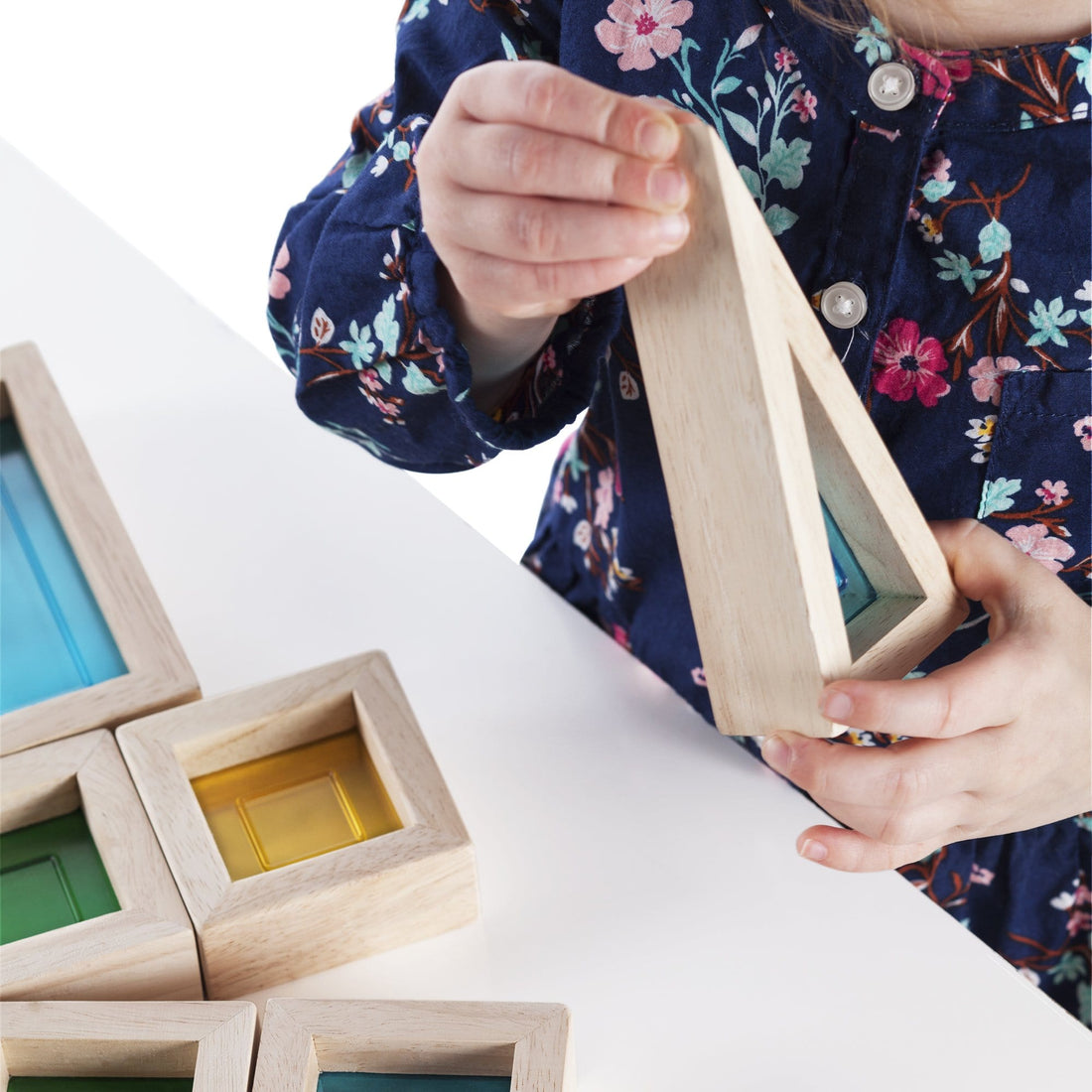Guidecraft Rainbow Blocks 10 Pc Set