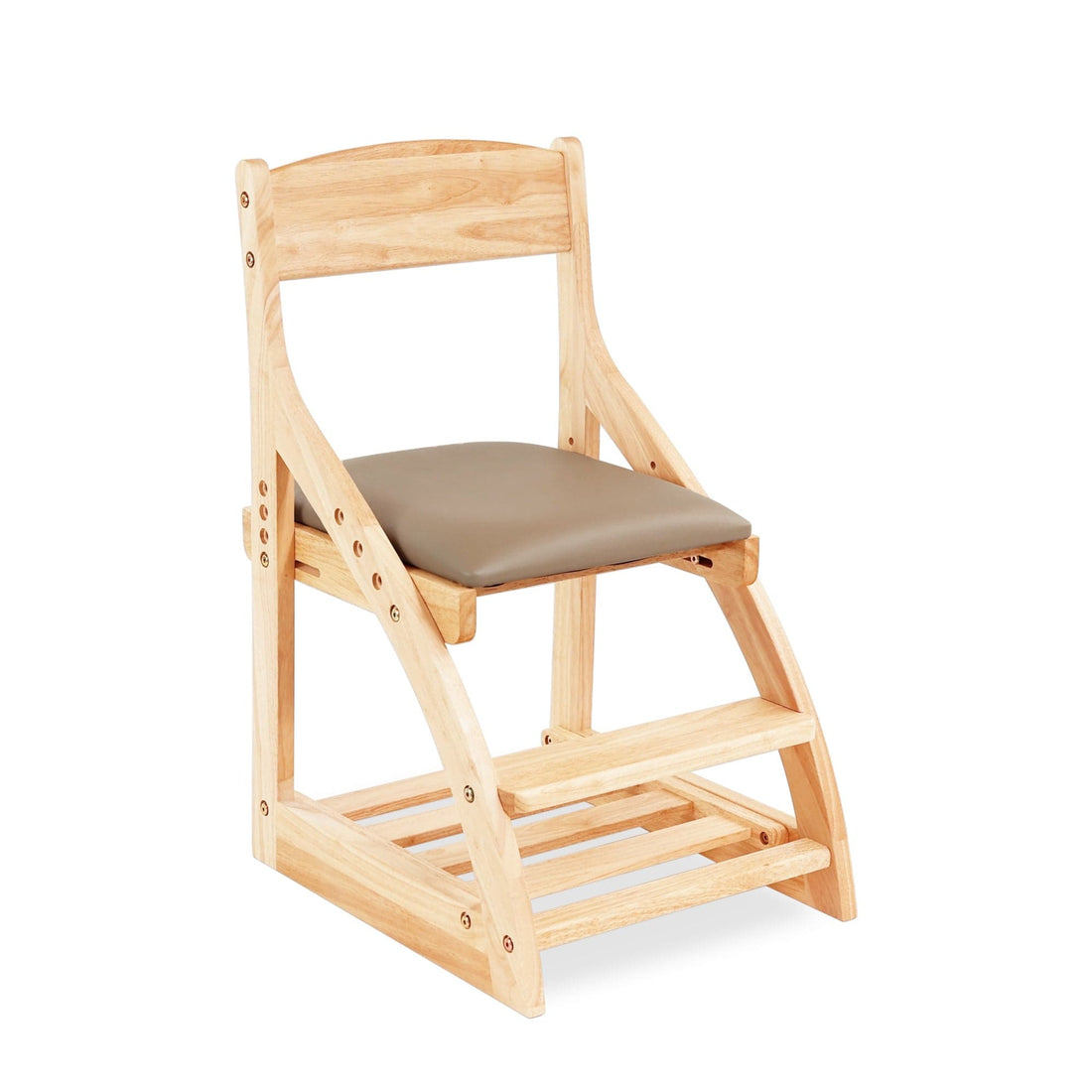My Duckling Montessori  Kids Height Adjustable Dining Chair - Khaki