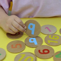 Freckled Frog Numbers 1-20 Wooden Matching Pairs